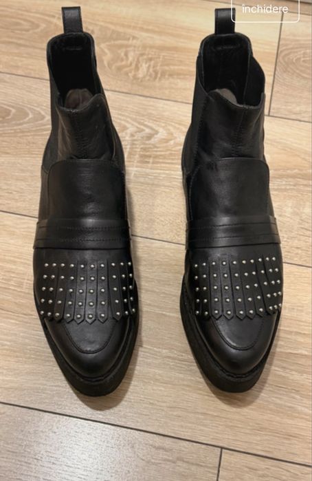 Ghete Musette piele marimea 38