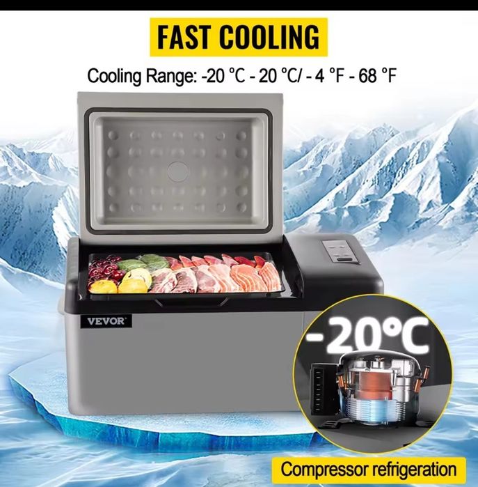 Компресорен хладилник/фризер за кемпер,каравана,автомобил12/24в