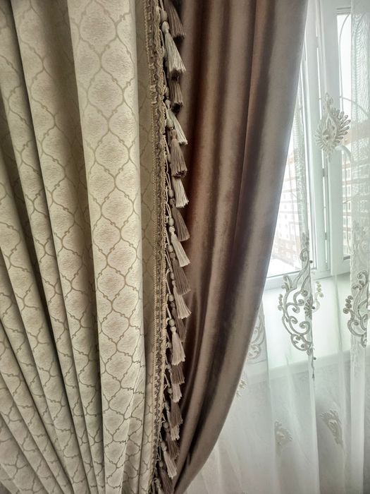 Продам шторы с тюлью