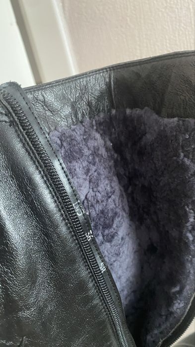 Сапоги кожа зима 36