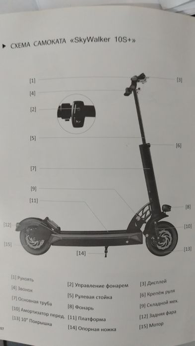 Электросамокат  skiwelker 10s+