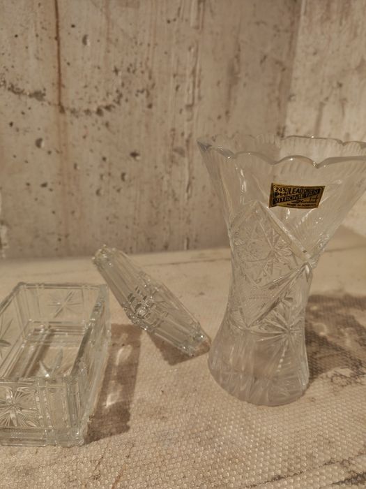 Cristal Vitrometan Medias / Vaza albastru fumuriu