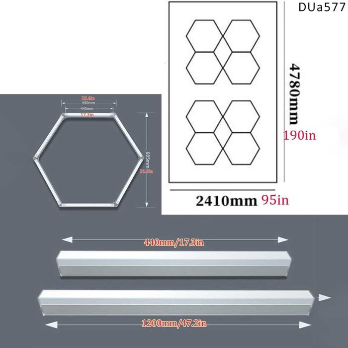 LED осветление таван гараж Пчелна пита лед светлина лампа  ярка работа