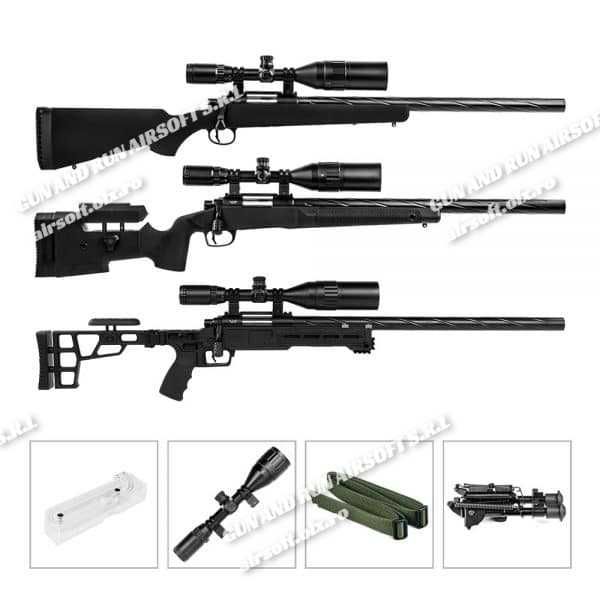 PUSCA CU LUNETA SI BIPOD !! (Sniper Foarte Mare) ! Arma Puternica~ Arc