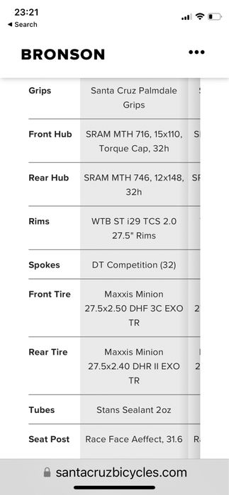 Santa cruz Bronson 2020