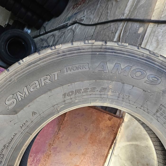 2 Нови гуми 10R22.5 Hankook AM09 144/142L 16PR M+S 3PMFS