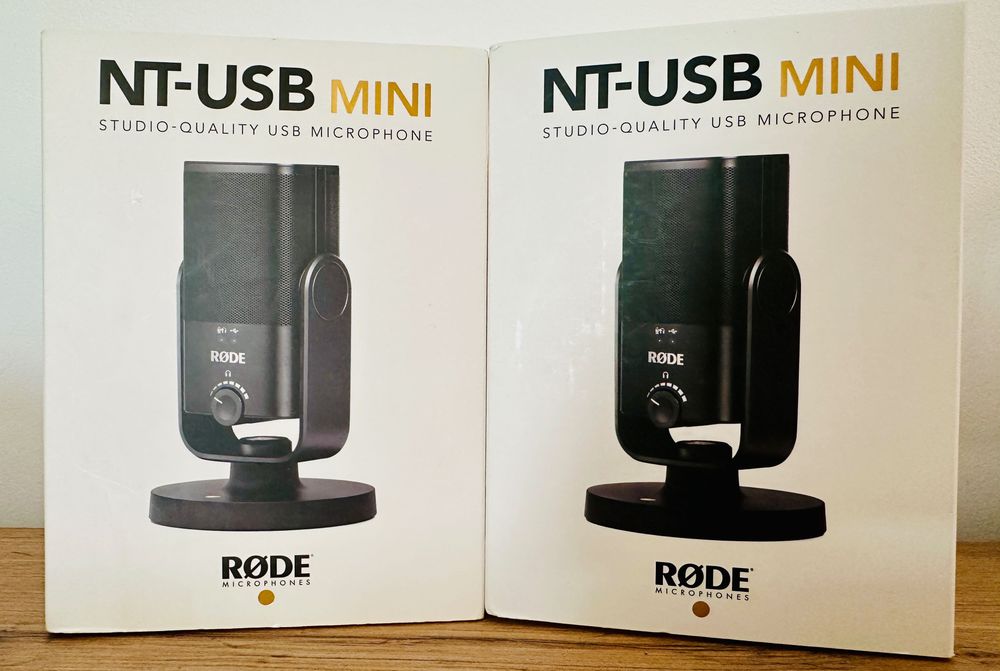 Подкаст стрийминг сет: 2 бр. Микрофони Rode NT-USB Mini (Като нови) + Стойки