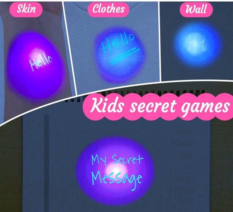 Химикал, маркер с невидимо мастило и с фенерче