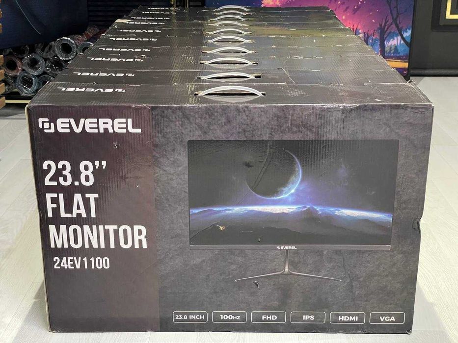 Monitor EVEREL 24 100hz "iPS" 10-dona / Arzon manitor lar bor yana