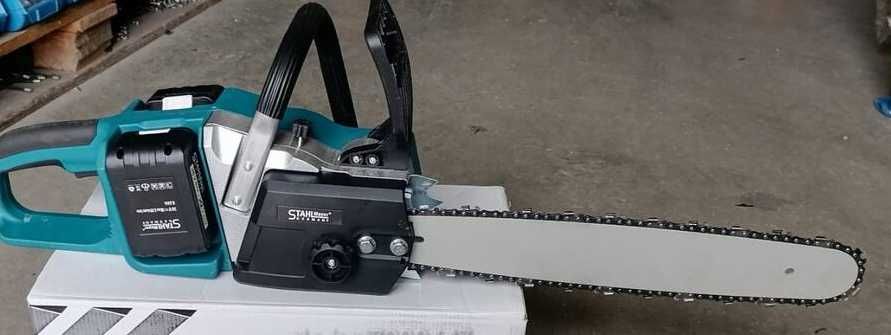 Мощна Акумулаторна Резачка за дърва  36V 6/8/10AH Верижен трион