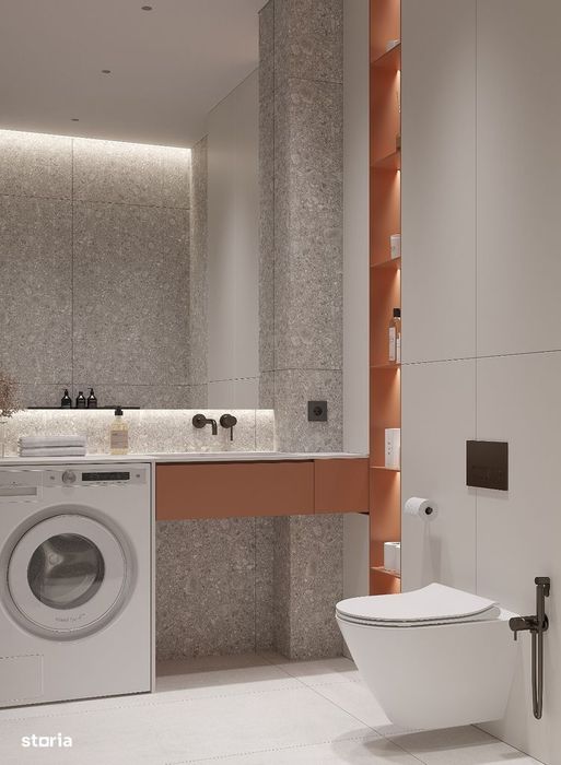 Apartament cu 2 camere, bucatarie open-space, Metrou Berceni, 61mp, Et
