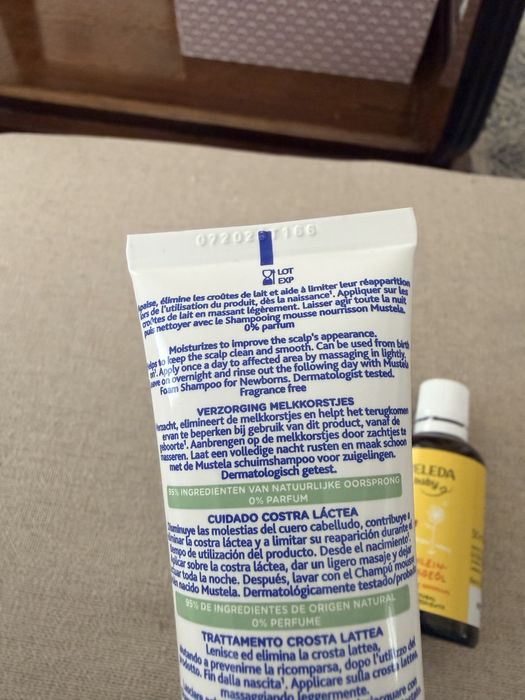 Mustela, Bioderma creme cruste de lapte + Weleda ulei masaj anticolici