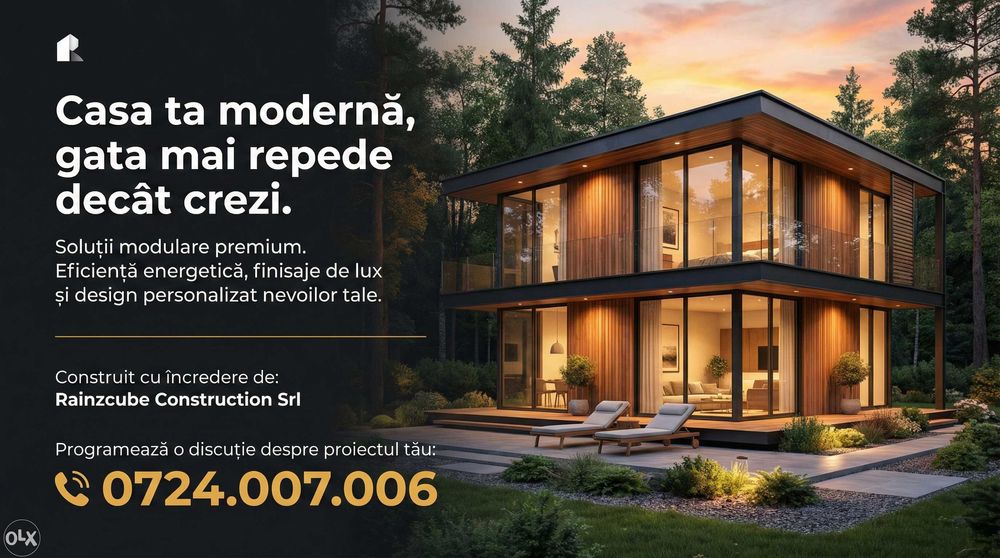 Construim Case Modulare Premium la Cheie | Fără Stres | RainzCube