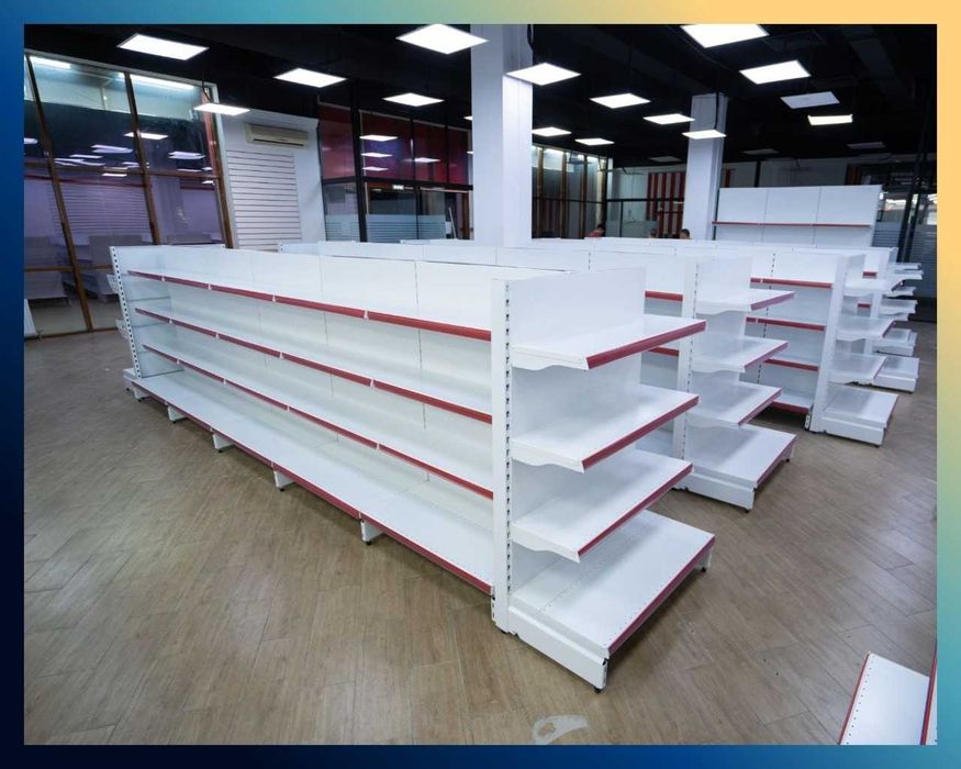 Металлические стеллажи, metall stellajlar, savdo polka, savdo tokcha