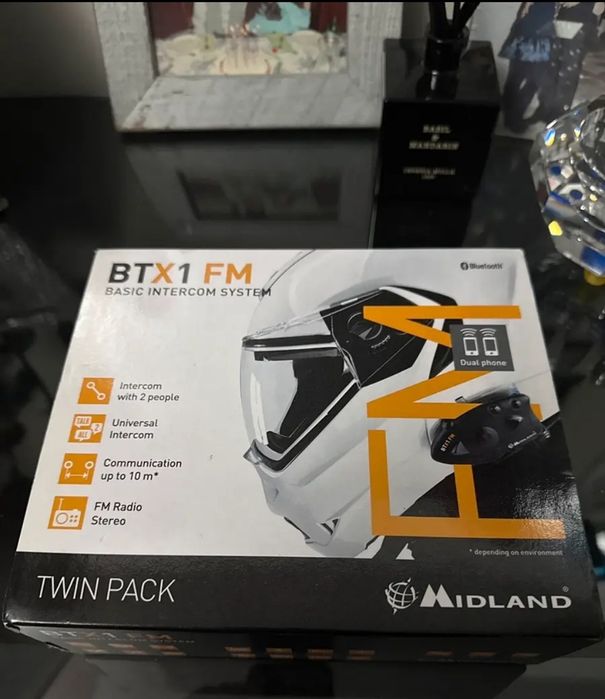 Set 2 Intercomuri Moto: Midland BTX1 FM Twin Pack + Interphone Connect. Noi