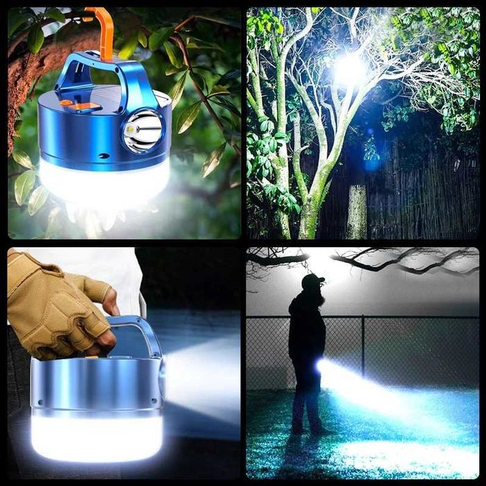 Vand lampa solara de camping,cu telecomanda