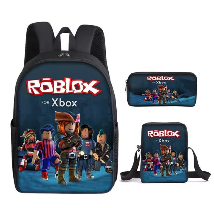 Set 3 piese ghiozdan rucsac școală Roblox