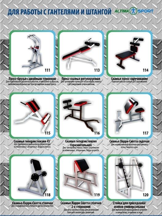 Оптимально!! для зала 160-210 кв.м -26 тренажёр От Алексея "Altima"