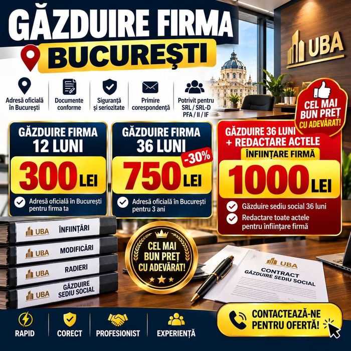 AI Nevoie De Sediu Social În București ? OPREȘTE-TE AICI!