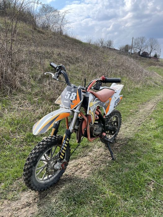 Moto Cross Copii 49cc (Pit Bike) – Ideal Începători – Stare Excelentă