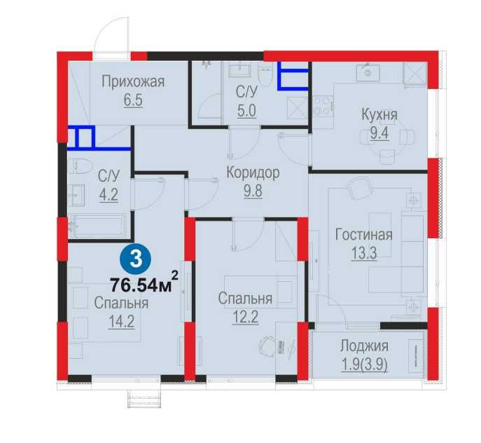СРОЧНО! 3-комн. 76,5 м² СКИДКА -22%| ПВ-13,773 у.е.| Метро Рохат  (KS)