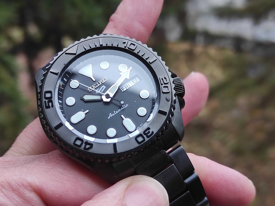 Seiko 5 5kx mod Gunmetal black