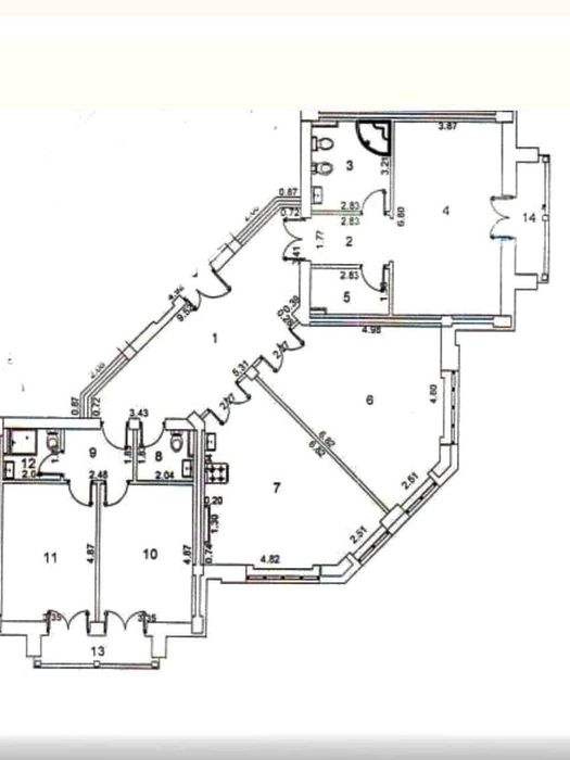 Продается 4х ком квартира, ориентир: Алайский рынок, 188м²