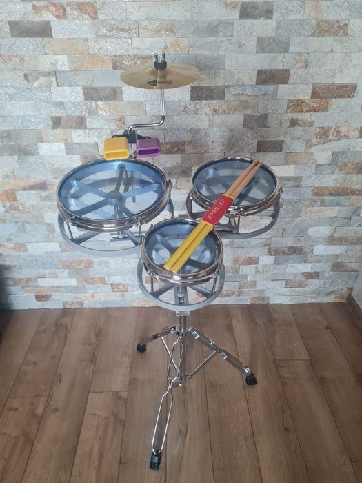 Рототоми + нови стойка/чинел 8"/коубели/палки