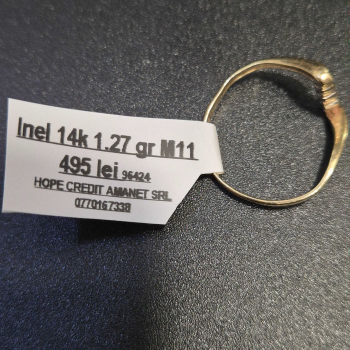 HOPE AMANET P8 Inel de aur 14k 1.27 grame Marimea 11