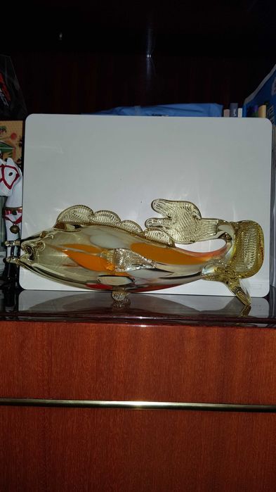 Ваза рыбка стекло