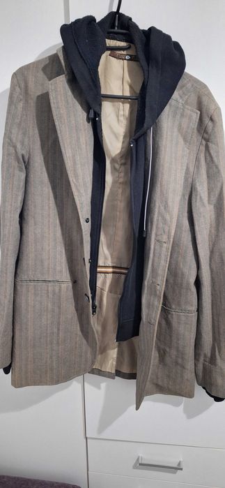 Geaca captusita de purtat cu blugi, 100% bumbac