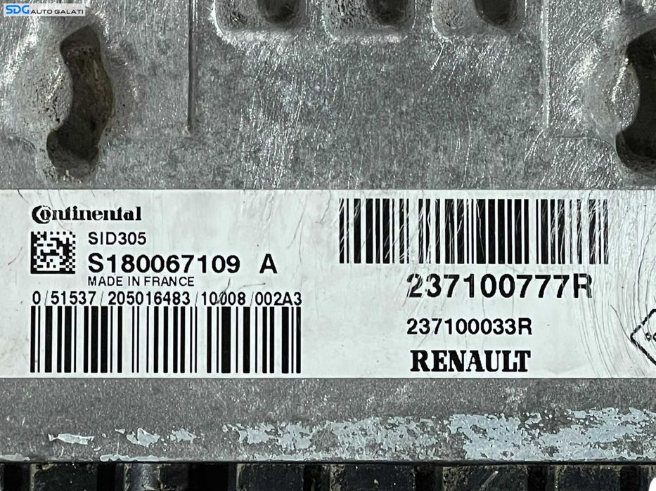 ECU Calculator Motor Renault Scenic 3 1.5 DCI 2009 - 2016 Cod 237100777R 237100777 S180067109A S180067109 237100033R [LR0069] [LR0070]