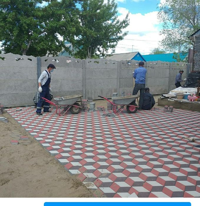 УКЛАДКА БРУСЧАТКА плитка бордюри