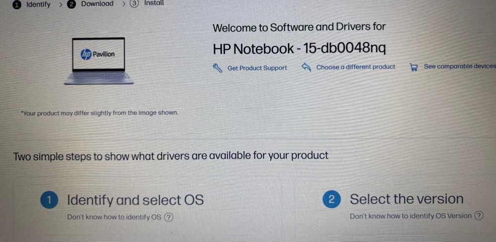Laptop 15" HP Model 15-db0048nq SSD M.2 NVME