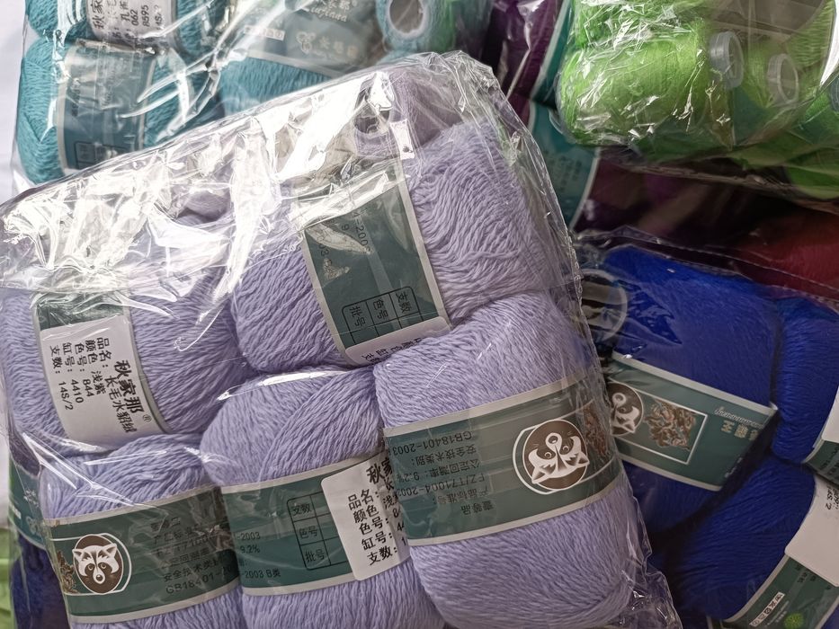 Пух норки + дополнительная нить