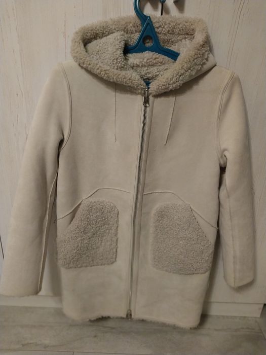 Эко-шубка Тедди двусторонняя