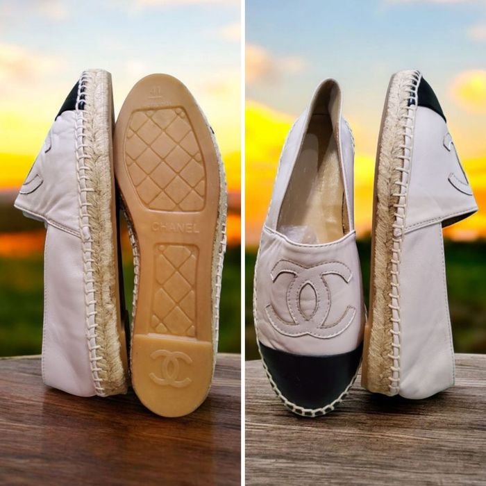 Эспадрильи Chanel из Испании (кожа ягненка,мокасины, туфли).