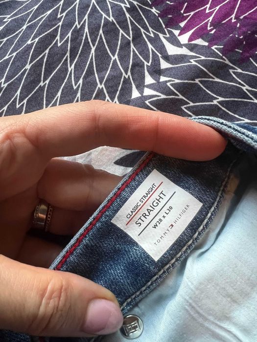 Blugi Tommy Hilfiger -Classic straight 28/30, albastru denim