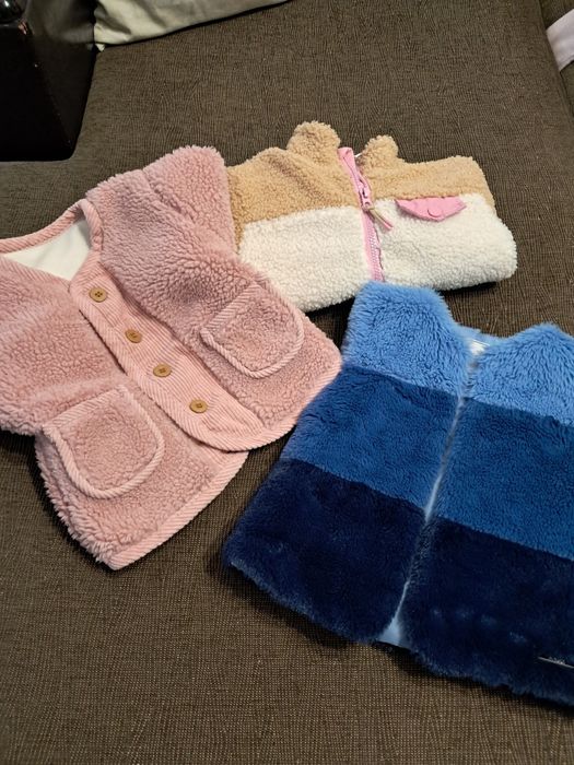 Пухкави ,,мече,преходни якенца с подарък  86 см