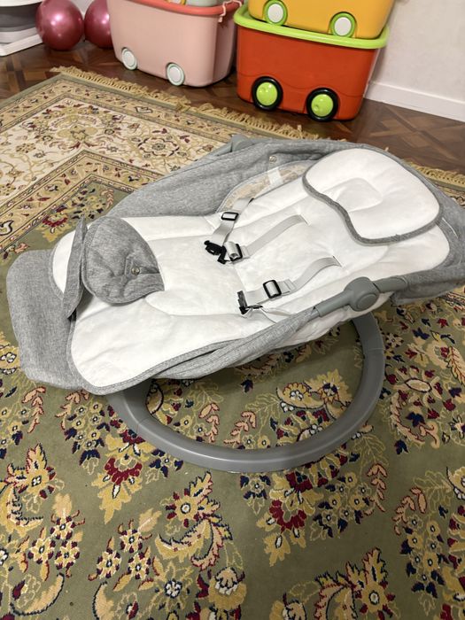 Детский музыкальный электро шезлонг качалка