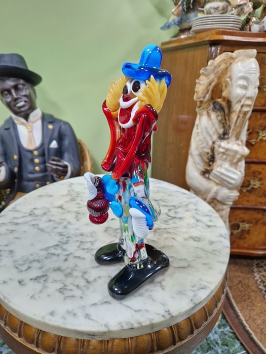 Murano фигура италианска статуетка клоун стъкло