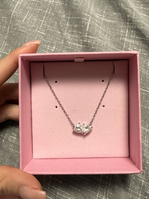 Колие Сваровски - две сърца