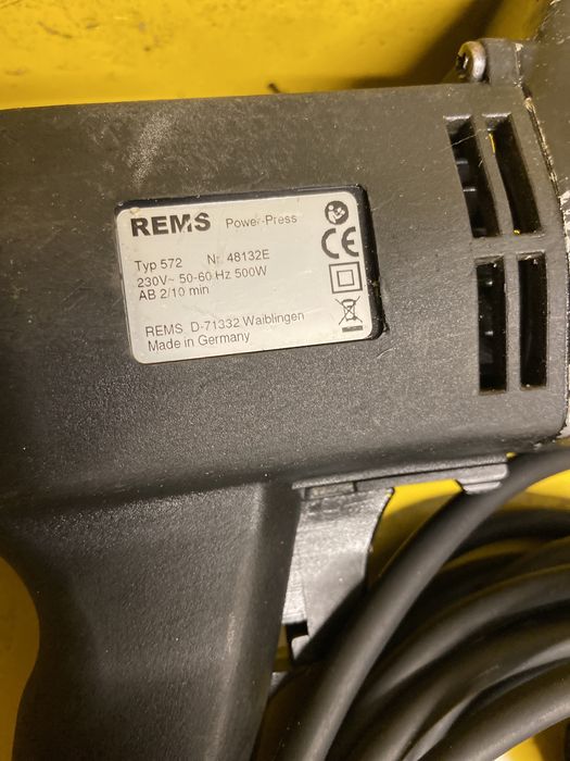 Rems 571 presa sertizat tevi instalatii pex cupru geberit rothenberger