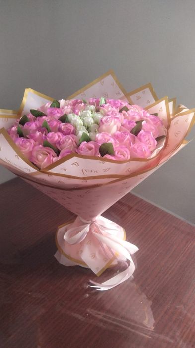 Мыльные роза букет