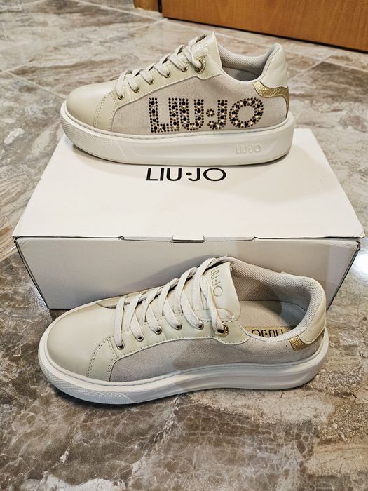 Liu Jo кожени кецове с камъни