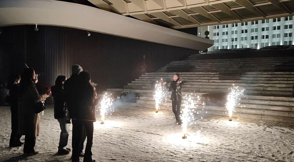 Холодные фонтаны в Алматы