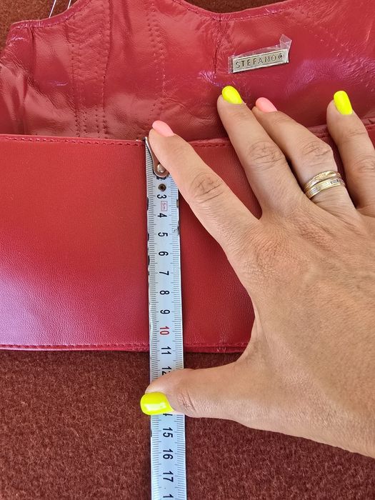 Женская сумка из натуральной кожи Stefano красная