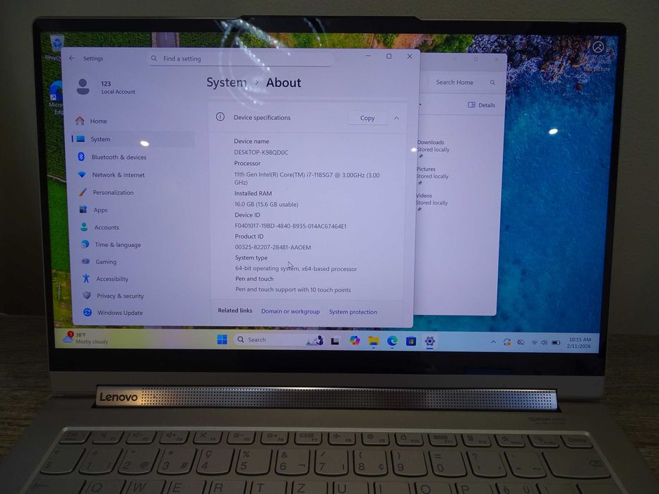 Лаптоп LENOVO YOGA 9 14ITL5 14” 16GB SSD 1TB  i7 i7-1185G7 Тъч писалка