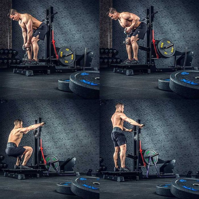 Фитнес Уред за Клек и Кофички, Belt Squats & Dips Machine