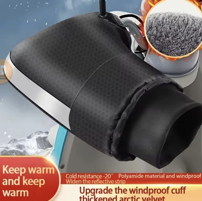 Motorcycle warm handlebar gloves winter windproof //Mănuși calde pentru ghidon de motocicletă, rezistente la vânt de iarnă